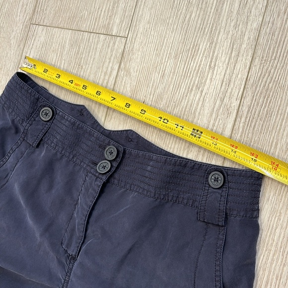 Tory Burch Cargo Pants Dark Navy Blue size 10 - Picture 9 of 10